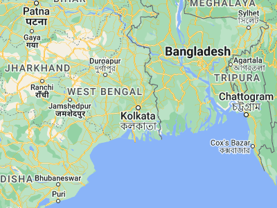 Map showing location of Bāli (22.64859, 88.34115)