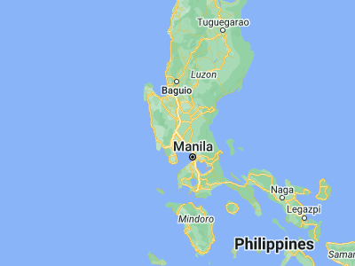 Map showing location of Balibago (15.1624, 120.5954)