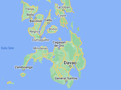 Map showing location of Balingasag (8.74417, 124.77694)