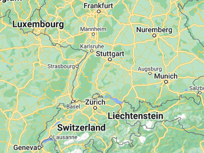 Map showing location of Balingen (48.27525, 8.85464)