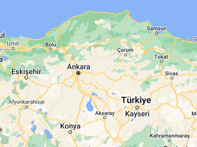 Map showing location of Balışeyh (39.91411, 33.72333)
