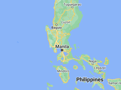 Map showing location of Baliuag (14.95472, 120.89694)