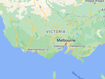 Map showing location of Ballarat Central (-37.56206, 143.85082)
