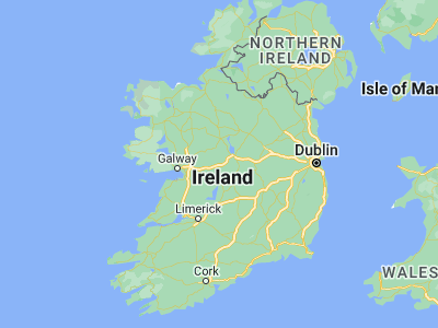 Map showing location of Ballinasloe (53.3275, -8.21944)