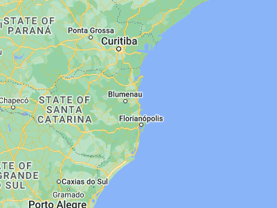 Map showing location of Balneário Camboriú (-26.99056, -48.63472)