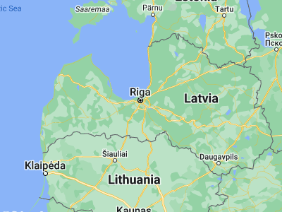 Map showing location of Baloži (56.87611, 24.11861)
