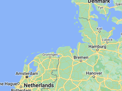 Map showing location of Baltrum (53.73333, 7.36667)