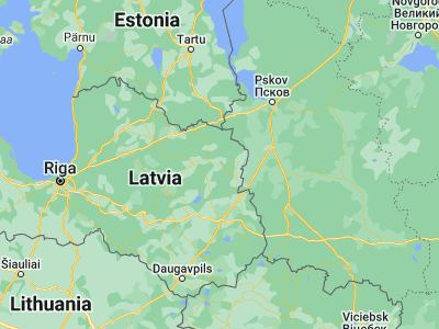 Map showing location of Balvi (57.1313, 27.26583)