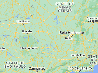 Map showing location of Bambuí (-20.00639, -45.97694)