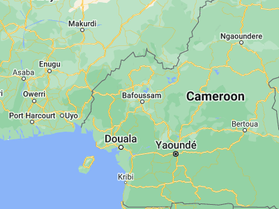Map showing location of Bamendjou (5.38875, 10.33161)