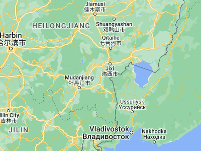 Map showing location of Bamiantong (44.93333, 130.53333)
