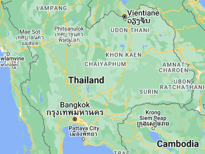 Map showing location of Bamnet Narong (15.50189, 101.68982)