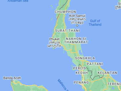 Map showing location of Ban Ao Nang (8.0458, 98.81035)