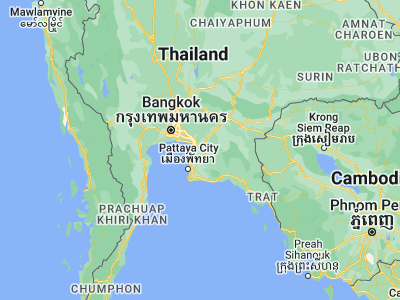 Map showing location of Ban Bueng (13.311, 101.11214)