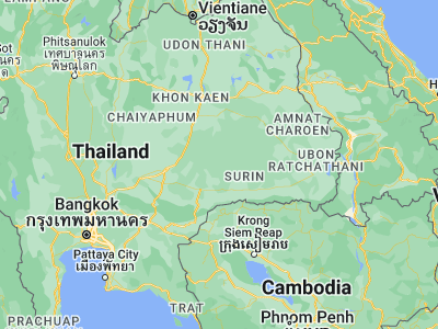 Map showing location of Ban Dan (15.10839, 103.17551)