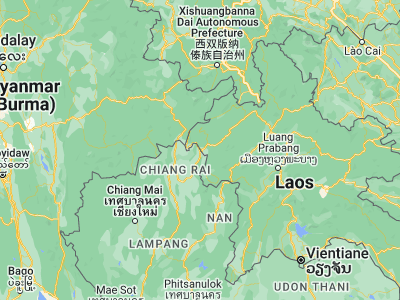 Map showing location of Ban Houayxay (20.27652, 100.41302)