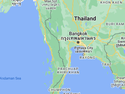 Map showing location of Ban Kha (13.43047, 99.40967)