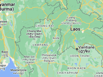 Map showing location of Ban Luang (18.84969, 100.43725)