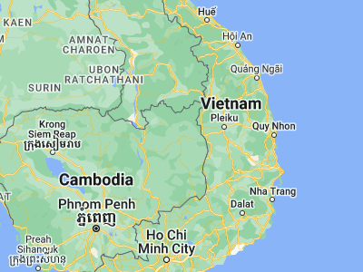 Map showing location of Ban Lŭng (13.73939, 106.98727)