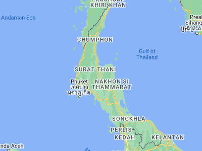 Map showing location of Ban Na San (8.80036, 99.36372)
