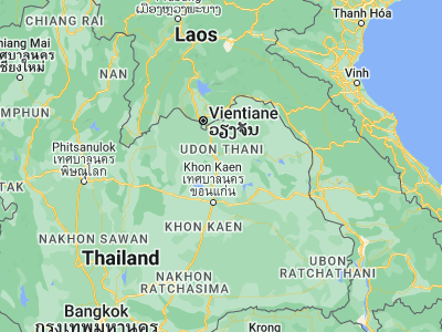 Map showing location of Ban Phan Don (17.14272, 102.97261)
