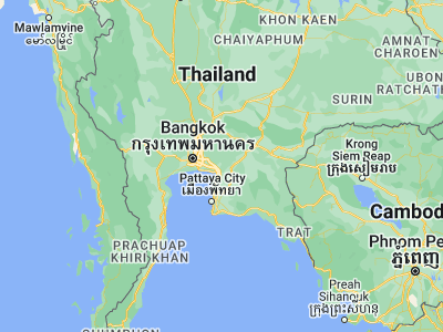 Map showing location of Ban Pho (13.59864, 101.07956)