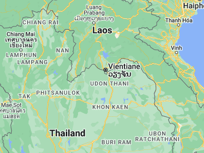 Map showing location of Ban Phue (17.68877, 102.47878)