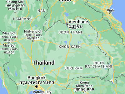 Map showing location of Ban Thaen (16.40506, 102.34239)
