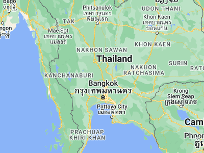 Map showing location of Ban Thai Tan (14.62161, 100.48739)