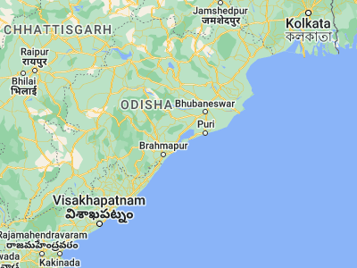 Map showing location of Bānapur (19.78333, 85.18333)