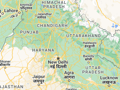 Map showing location of Banat (29.46406, 77.35306)
