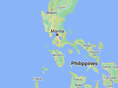 Map showing location of Banaybanay (13.9331, 121.1151)