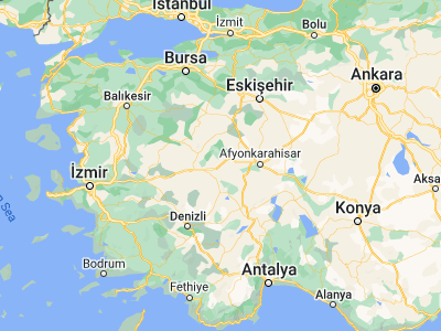 Map showing location of Banaz (38.73707, 29.75194)