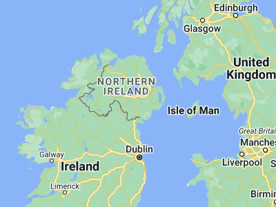 Map showing location of Banbridge (54.35, -6.28333)