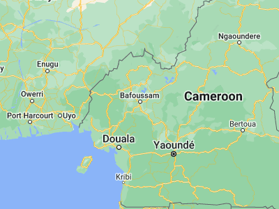 Map showing location of Bandjoun (5.37878, 10.41816)