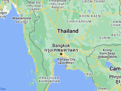 Map showing location of Bang Ban (14.37394, 100.48528)