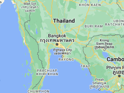 Map showing location of Bang Bo (13.57428, 100.83533)