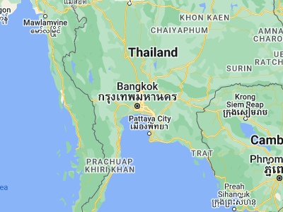 Map showing location of Bang Kapi (13.7653, 100.647)