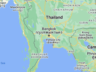 Map showing location of Bang Khae (13.69196, 100.40691)