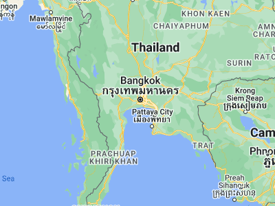 Map showing location of Bang Khun Thian (13.66302, 100.43416)