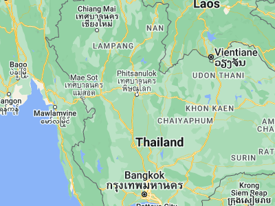 Map showing location of Bang Krathum (16.57831, 100.30034)