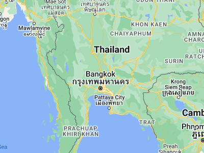 Map showing location of Bang Pa-in (14.22783, 100.57589)