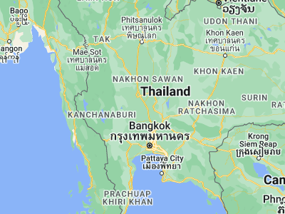Map showing location of Bang Racham (14.892, 100.31728)
