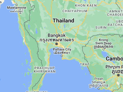 Map showing location of Bang Sao Thong (13.595, 100.83042)