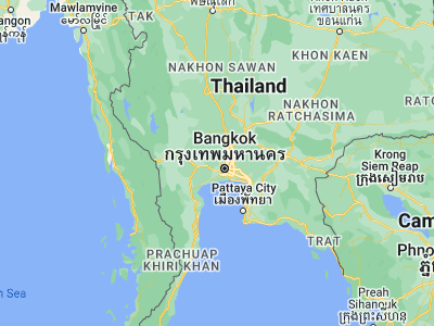 Map showing location of Bang Yai (13.84341, 100.36251)