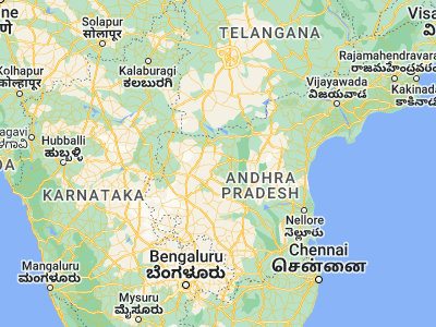 Map showing location of Banganapalle (15.31667, 78.23333)