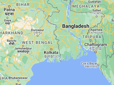 Map showing location of Bangaon (23.04552, 88.83084)