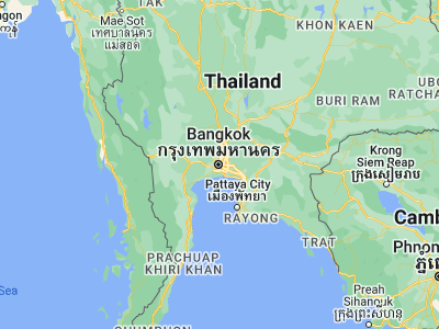 Map showing location of Bangkok (13.75398, 100.50144)