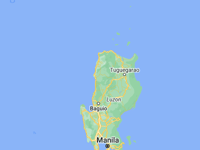 Map showing location of Bangued (17.60833, 120.63806)
