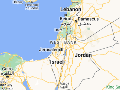 Map showing location of Banī Zayd (32.03924, 35.10316)
